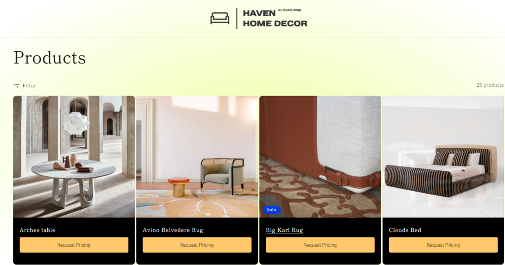 Before hiding prices store-wide, test with a small group of products. 