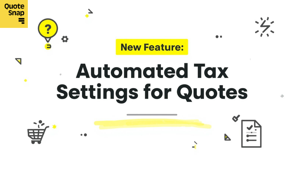 Automated Tax Setting feature