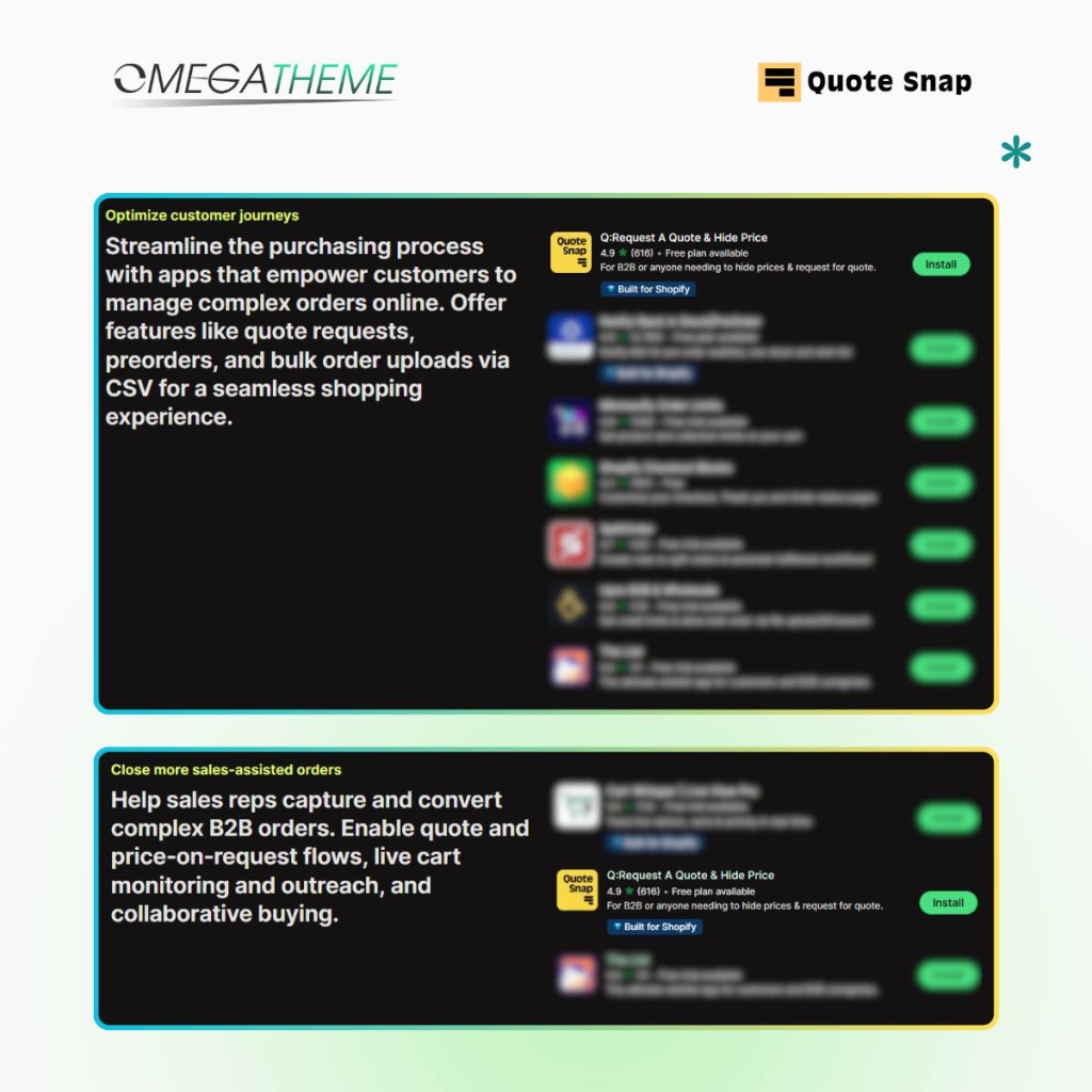 Quote Snap is widely regarded as the leading quote app on Shopify