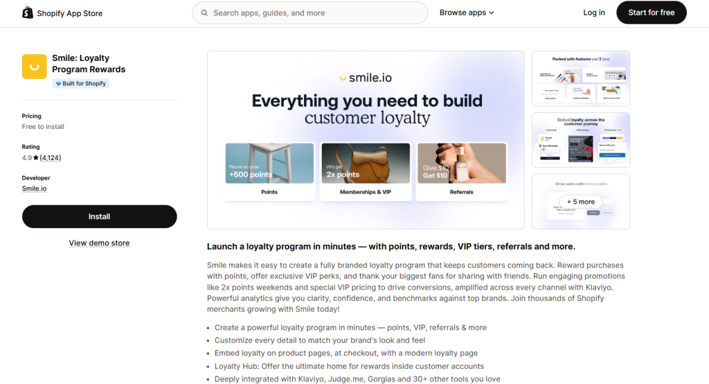 Smile: Loyalty Program Rewards