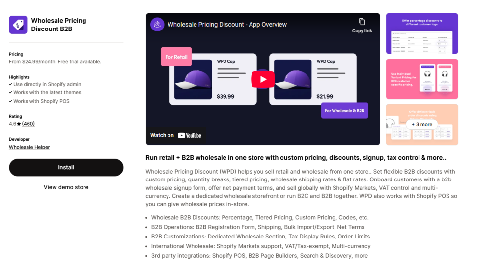 Wholesale Pricing Discount B2B