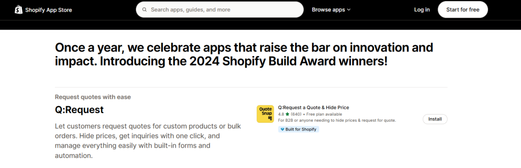  Shopify’s Selling B2B app recommendations in the Winter Edition
