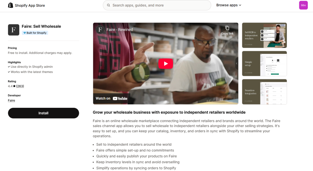 Faire: Sell Wholesale