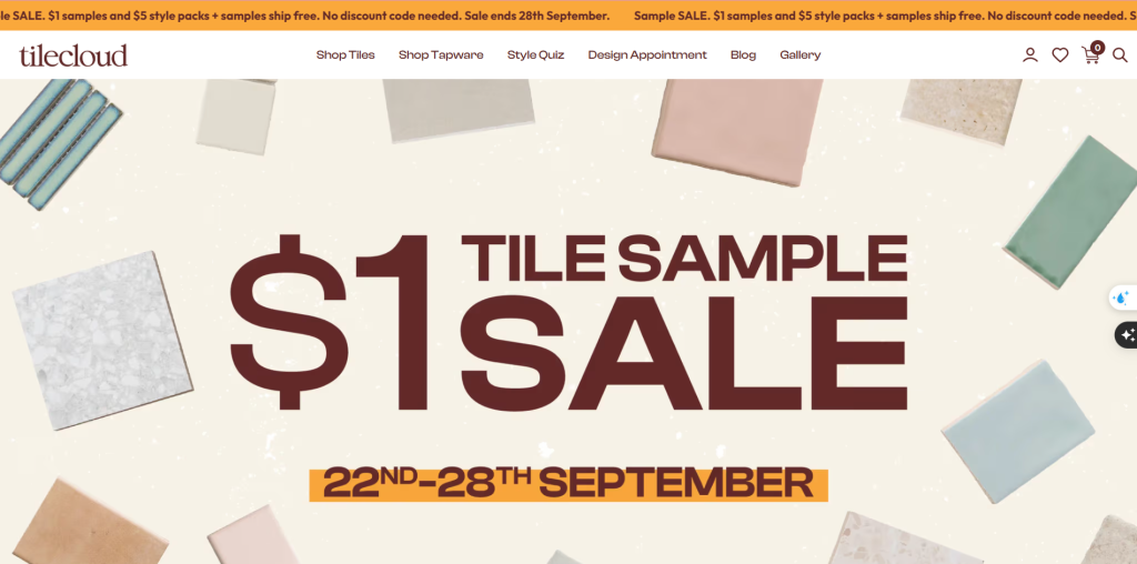 Australian retailer TileCloud used Shopify Functions to customize checkout 