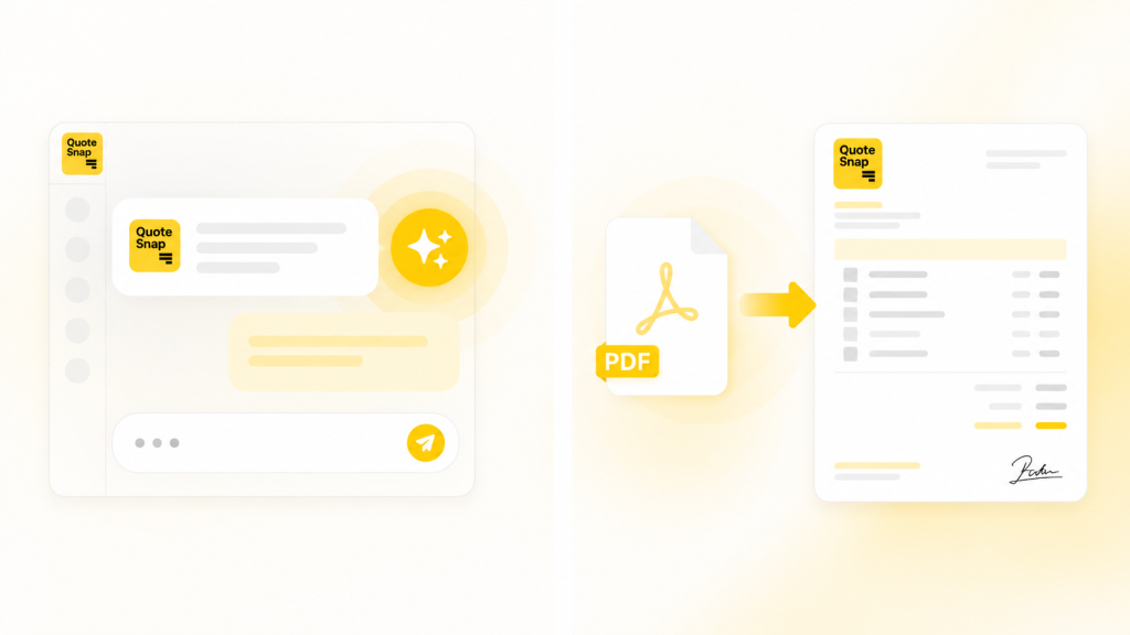 Create Quotes from PDFs with Quick Create AI